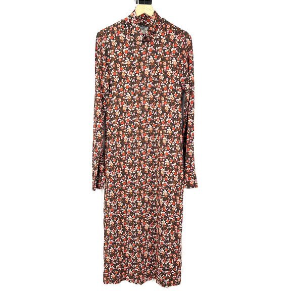 Ramy Brook Dresses & Skirts - NEW Ramy Brook Floral Heidi Dress bodycon sheath midi grunge retro high‎ neck XL